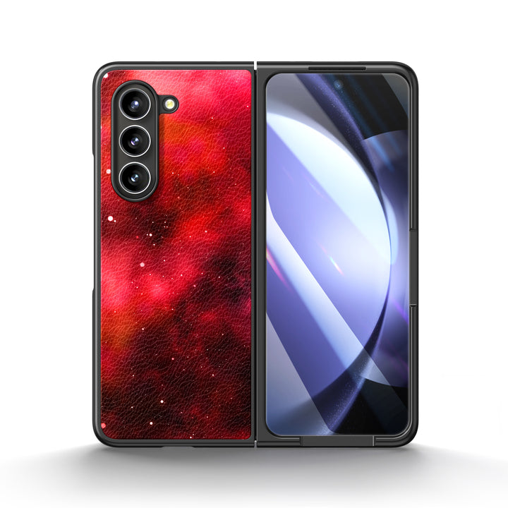 " Starry Sky-Red Alert " | Samsung Tempered Glass Case