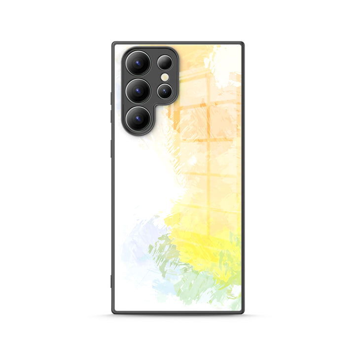 Samsung Watercolor  Series | " Maple Leaf " Tempered Glass Phone Case