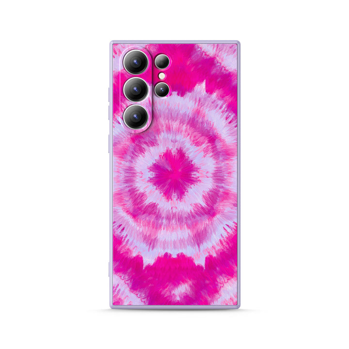 Samsung Tie Dye Series | " Pink Buds " Liquid Silicone Phone Case