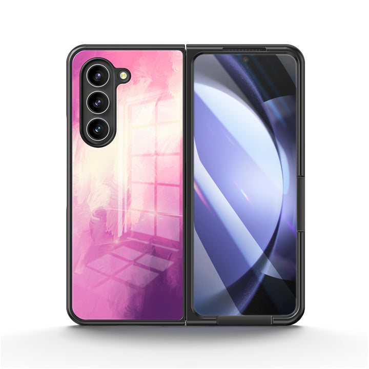 " Cherry Cream " | Samsung Tempered Glass Case