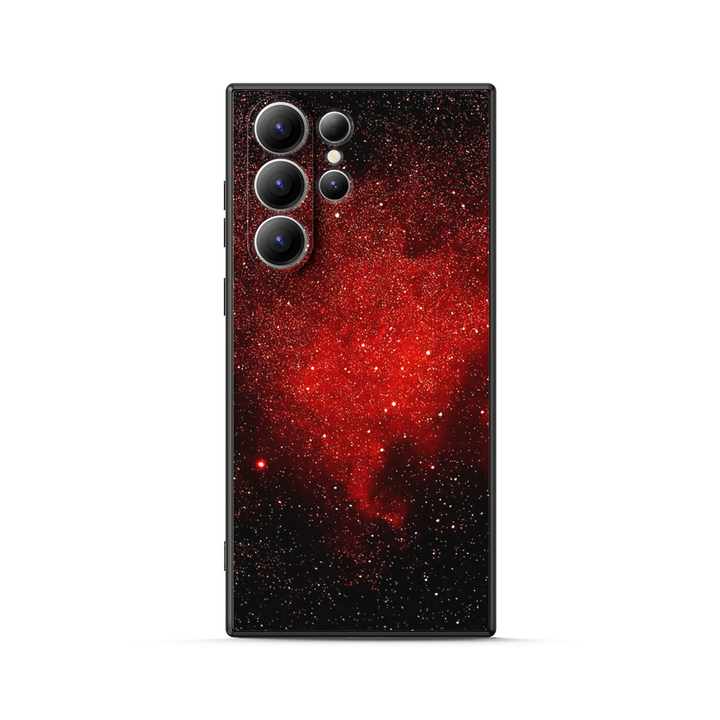 Samsung Galaxy Series | " Starry Night-Red Devils " Tempered Glass Phone Case