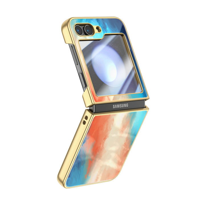 " Blue-Eared Kingfisher " | Samsung Electroplated Glass Case