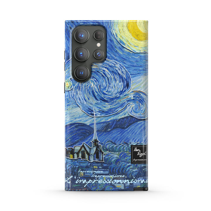 Samsung Oil Painting Series |  " The Starry Night " Liquid Silicone Phone Case