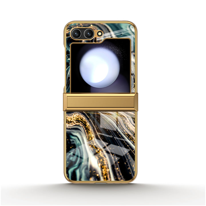 " Black Starry Night " | Samsung Electroplated Glass Case