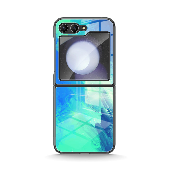 " Turquoise Blue " | Samsung Electroplated Glass Case