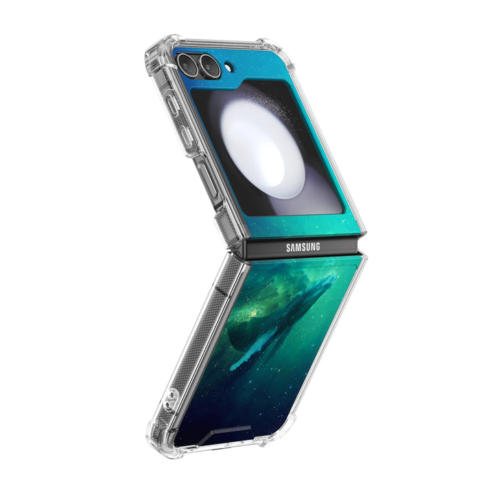 " Ethereal - Deep Whale " | Samsung Electroplated Glass Case