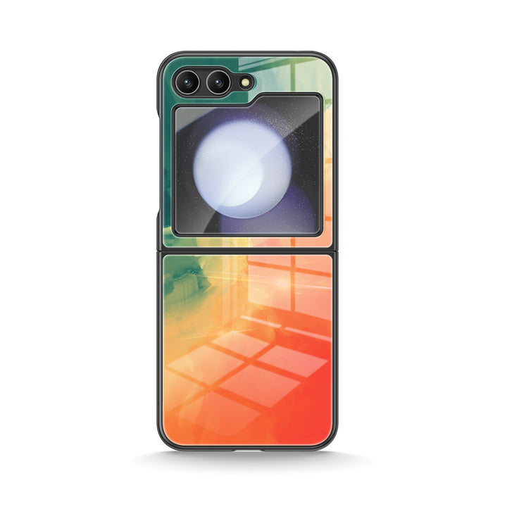 " Green Orange " | Samsung Electroplated Glass Case