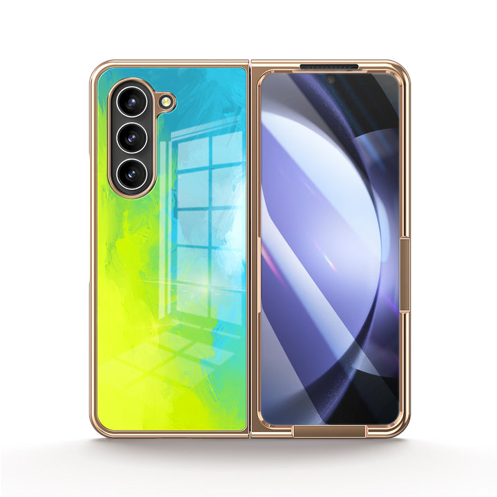 " Fluorescent Beach " | Samsung Tempered Glass Case