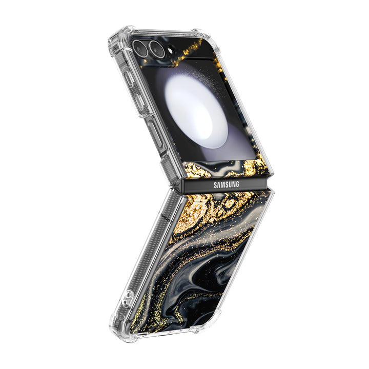 " Gilt Black " | Samsung Electroplated Glass Case