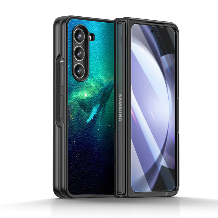 " Ethereal - Deep Whale " | Samsung Tempered Glass Case