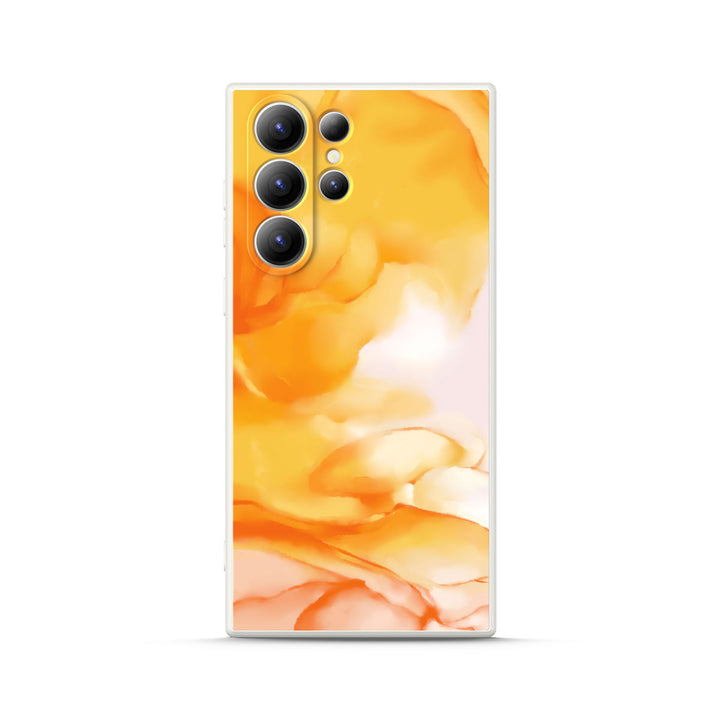 " Foggy Yellow " | Samsung Tempered Glass Case