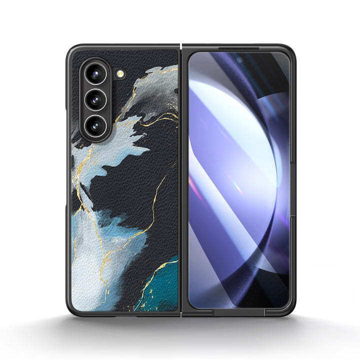 " Blue Shade " | Samsung Tempered Glass Case