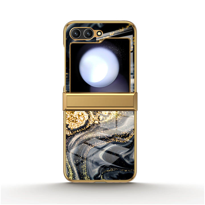 " Gilt Black " | Samsung Electroplated Glass Case