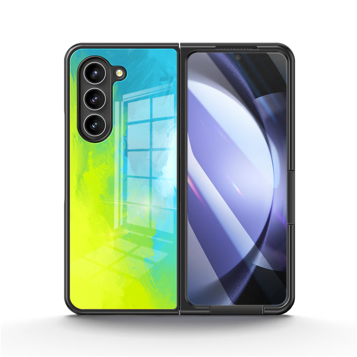 " Fluorescent Beach " | Samsung Tempered Glass Case