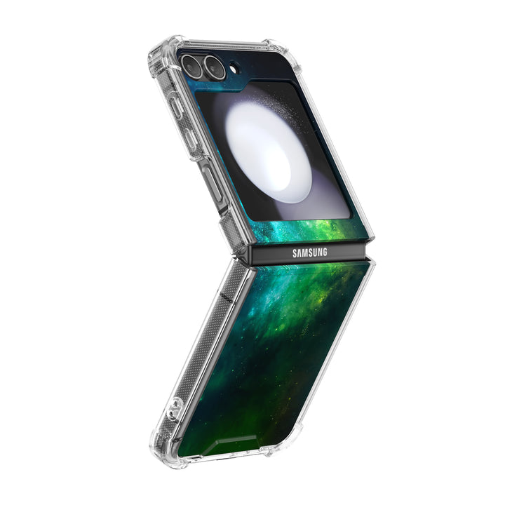 " Milky Way-Green Space " | Samsung Electroplated Glass Case