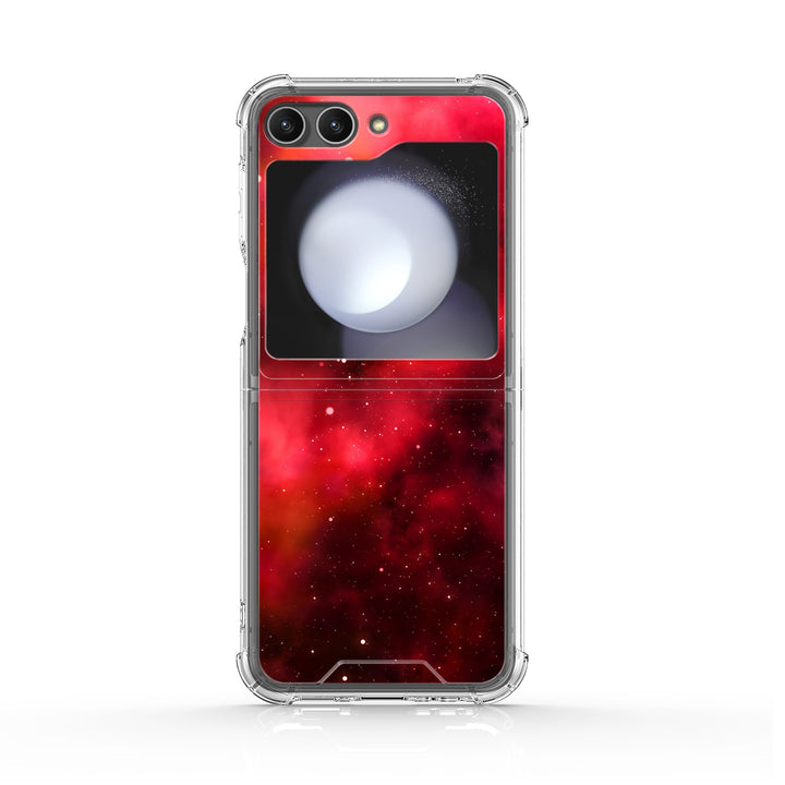 " Starry Sky-Red Alert " | Samsung Electroplated Glass Case