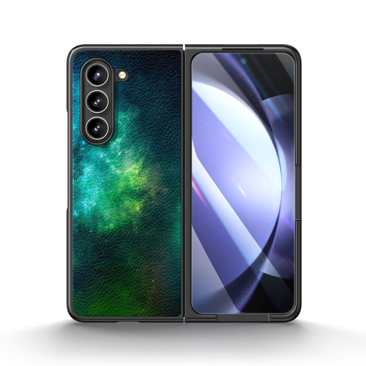 " Milky Way-Green Space " | Samsung Tempered Glass Case