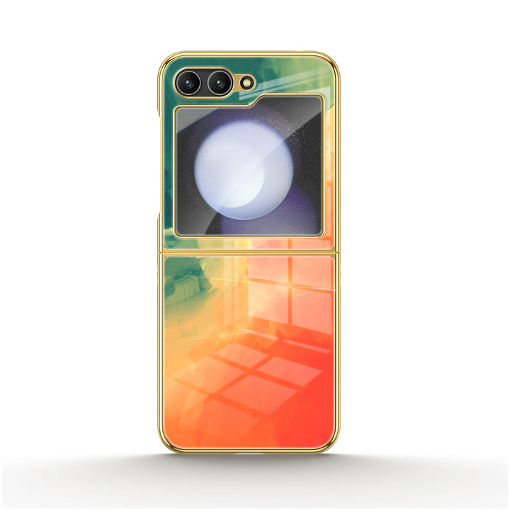 " Green Orange " | Samsung Electroplated Glass Case