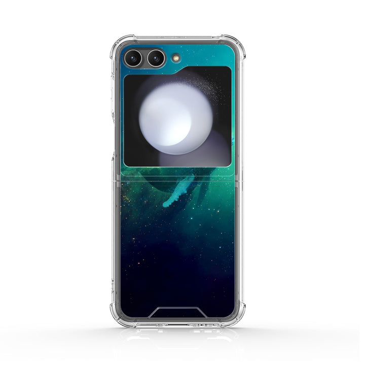 " Ethereal - Deep Whale " | Samsung Electroplated Glass Case