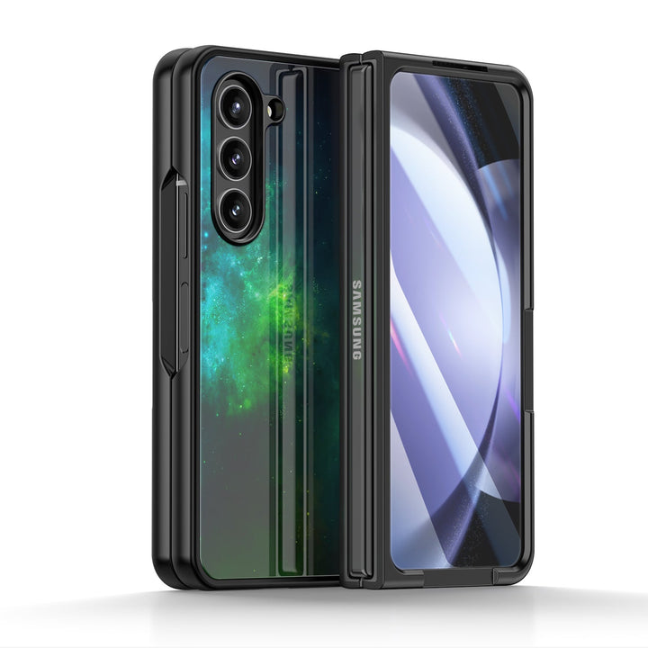 " Milky Way-Green Space " | Samsung Tempered Glass Case