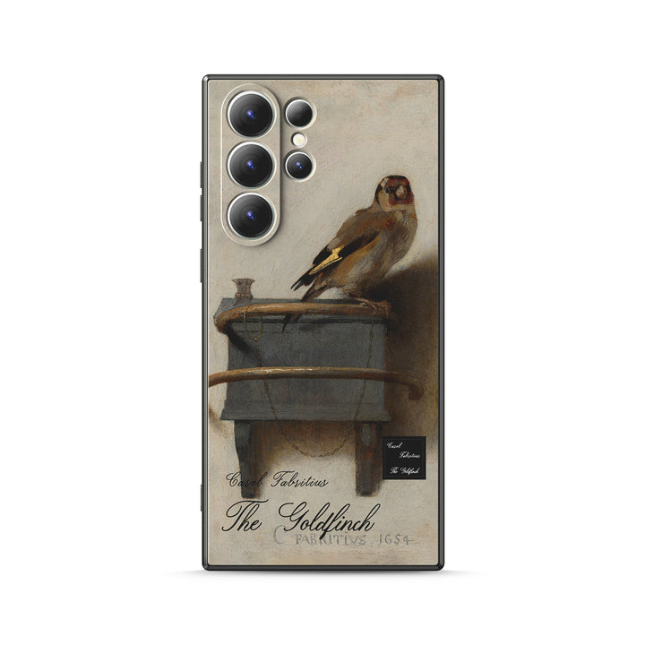 Samsung Oil Painting Series |  " The Goldfinch " Liquid Silicone Phone Case