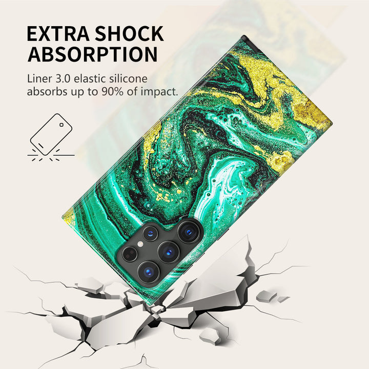 Samsung Gilt Series | " Green Ocean " Tough Phone Case