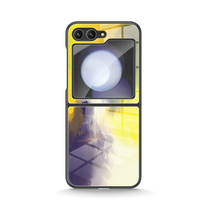 " Purple Yellow " | Samsung Electroplated Glass Case