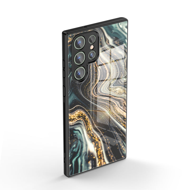 Samsung Gilt Series | " Black Starry Night " Liquid Silicone Phone Case