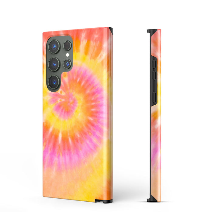 Samsung Tie Dye Series | " Jelly Orange " Tough Phone Case