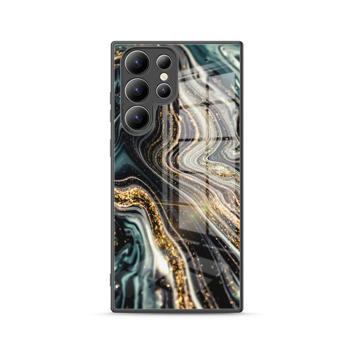 Samsung Gilt Series | " Black Starry Night " Liquid Silicone Phone Case