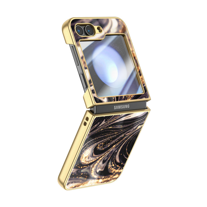 " Golden Night " | Samsung Electroplated Glass Case