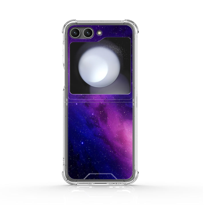 " Fuchsia Galaxy " | Samsung Electroplated Glass Case