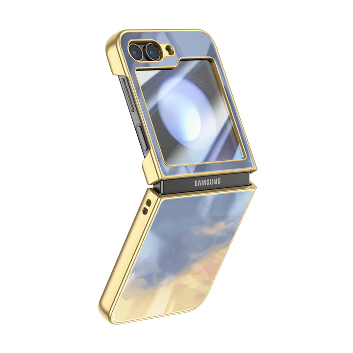 " Sea fog Blue " | Samsung Electroplated Glass Case