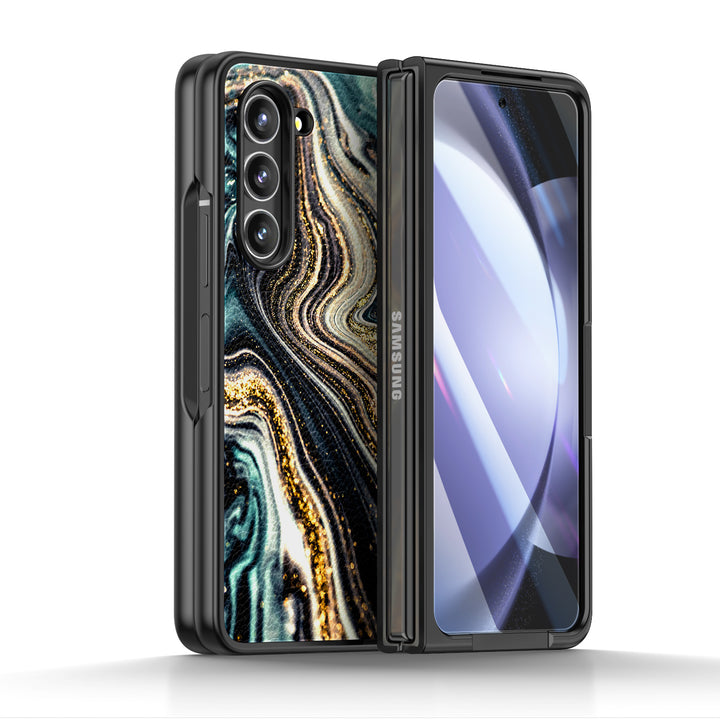 " Black Starry Night " | Samsung Tempered Glass Case