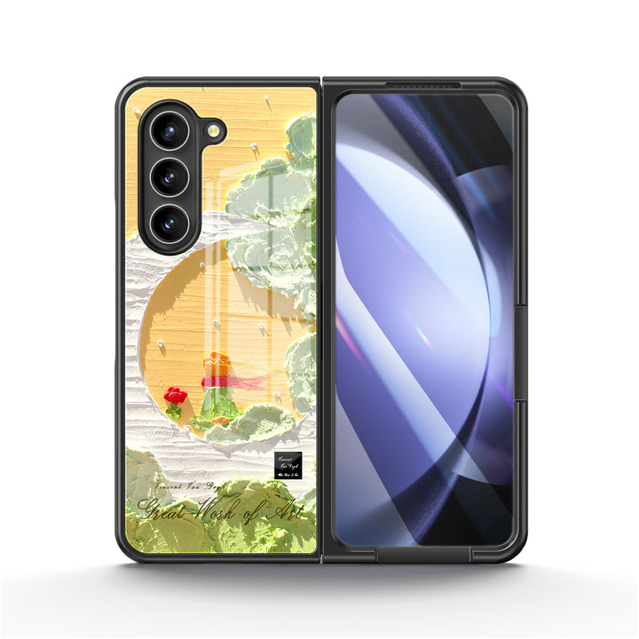 " The Little Prince-Milky Moon " | Samsung Tempered Glass Case