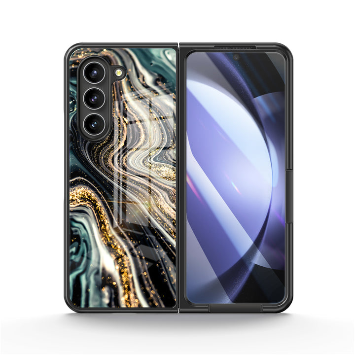 " Black Starry Night " | Samsung Tempered Glass Case