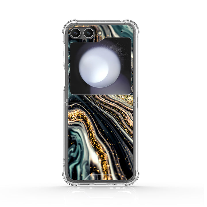 " Black Starry Night " | Samsung Electroplated Glass Case