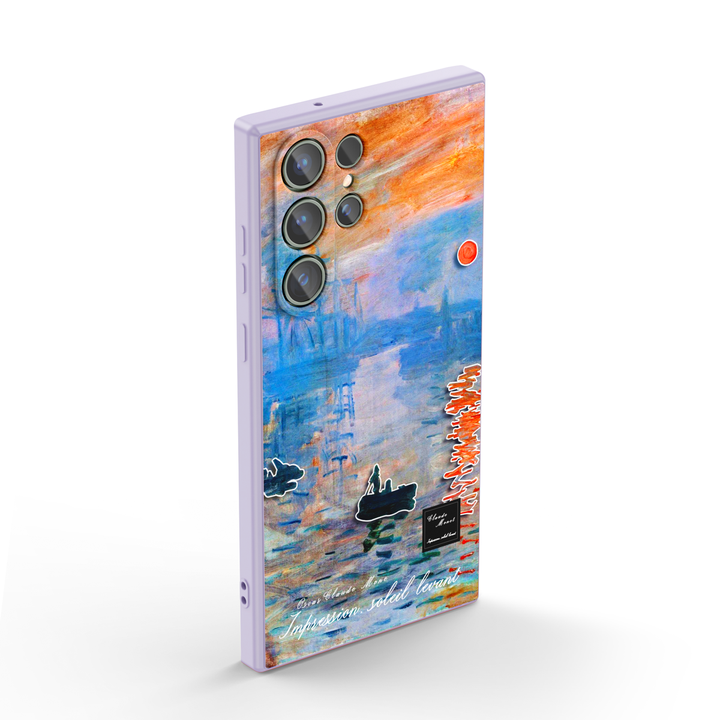 Samsung Oil Painting Series |  " lmpression Sunrise " Liquid Silicone Phone Case