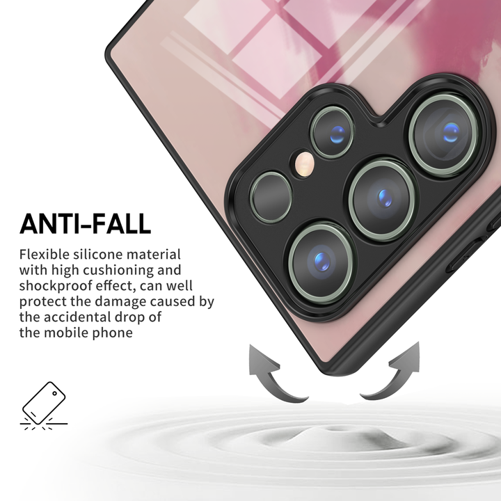 "  Fuchsia " | Samsung Tempered Glass Case