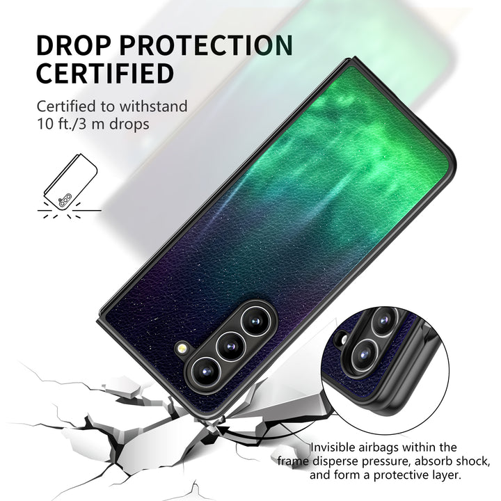 " Milky Way-Green Space " | Samsung Tempered Glass Case