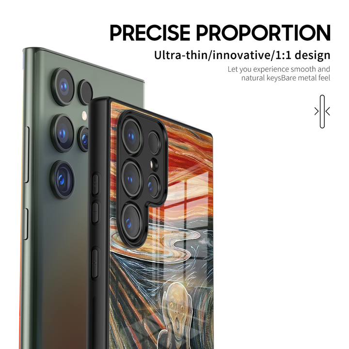 Samsung Oil Painting Series |  " lmpression Sunrise " Tempered Glass Phone Case