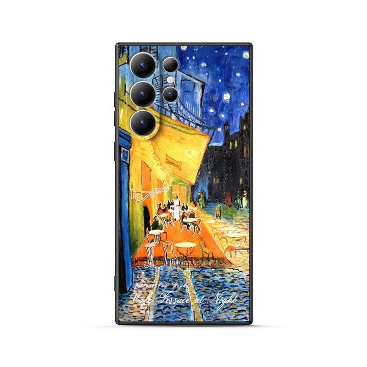 Samsung Oil Painting Series |  " Cafe Terrace At Night " Liquid Silicone Phone Case