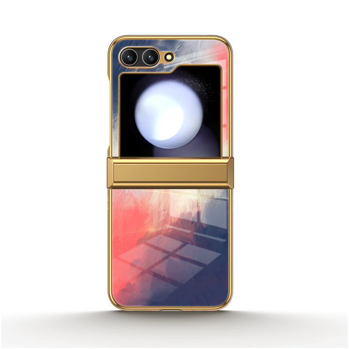 " Blue Red " | Samsung Electroplated Glass Case