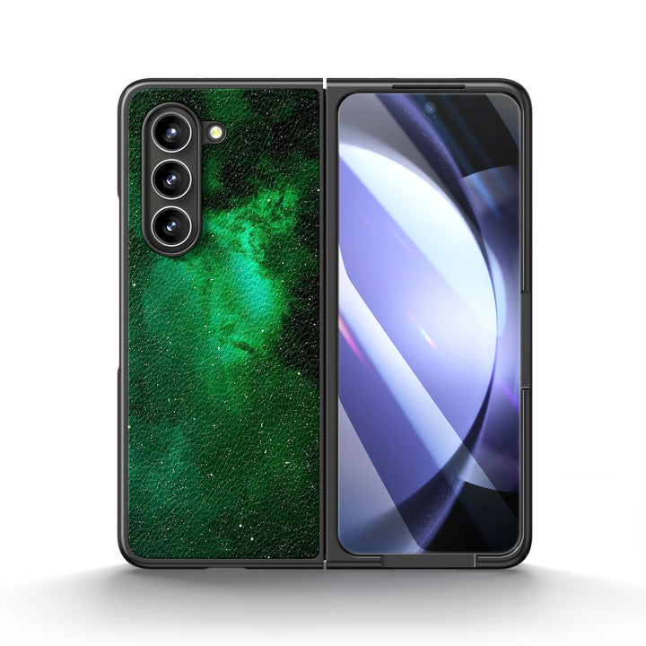 " Green Night " | Samsung Tempered Glass Case