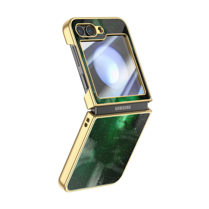 " Green Night " | Samsung Electroplated Glass Case