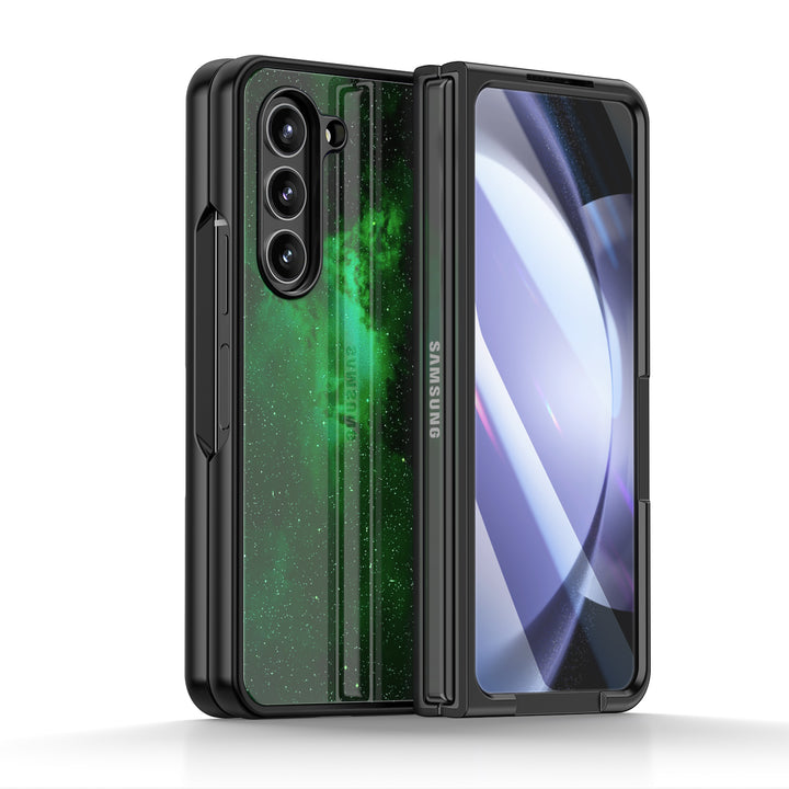 " Green Night " | Samsung Tempered Glass Case