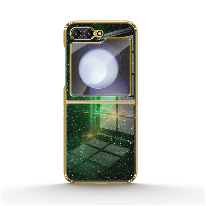 " Green Night " | Samsung Electroplated Glass Case