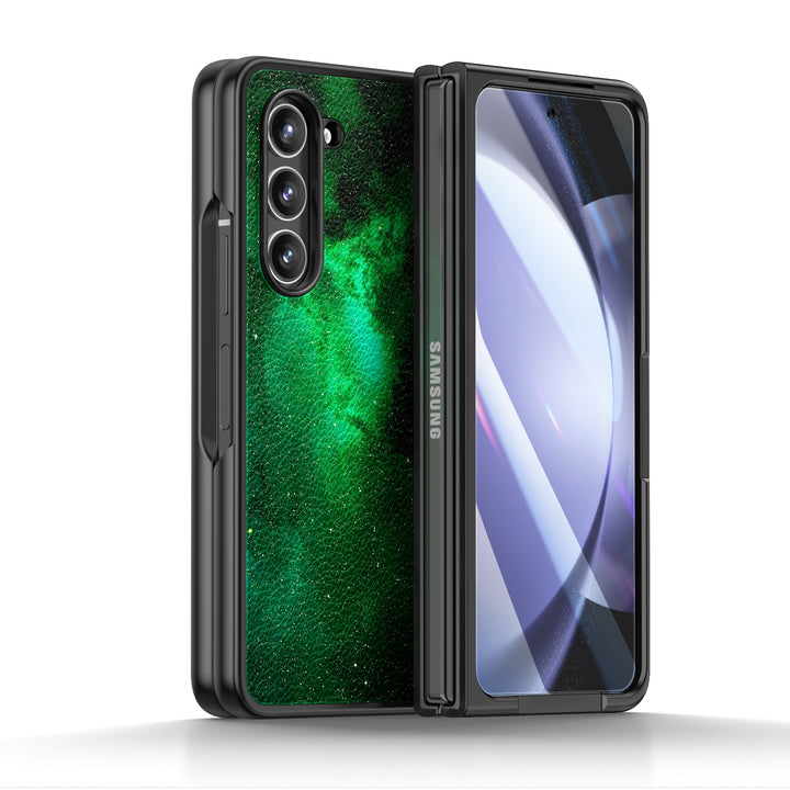 " Green Night " | Samsung Tempered Glass Case