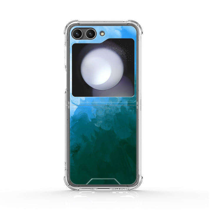 " Blue Black " | Samsung Electroplated Glass Case