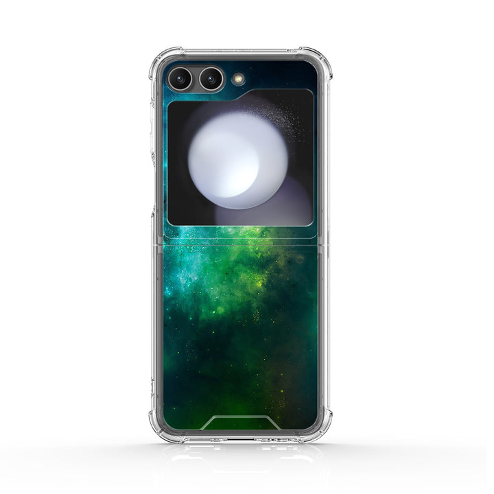 " Milky Way-Green Space " | Samsung Electroplated Glass Case